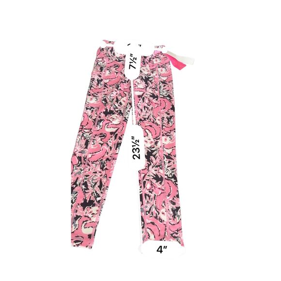 Lilly Pulitzer Women Size XXS Weekender Pink Panda Hanging with my Boo Leggings - Picture 10 of 13